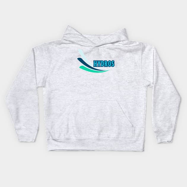 Hydros! Retro Aqua Roostertail Logo Kids Hoodie by SwagOMart